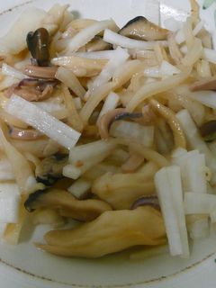 大根皮と塩辛の炒め物-レシピのメイン写真