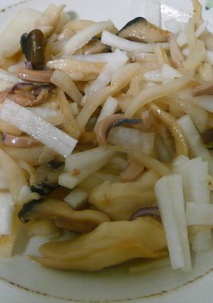 大根皮と塩辛の炒め物-レシピのメイン写真