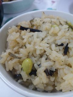 枝豆とひじきの炊き込みご飯-レシピのメイン写真