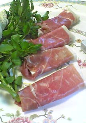 まったり美味❤生ハム×ごま豆腐-レシピのメイン写真