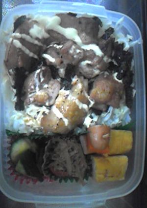 鶏肉の照りマヨ丼弁当-レシピのメイン写真
