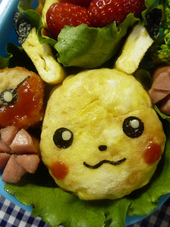 キャラベン オムライス ピカチュウ♪-レシピのメイン写真