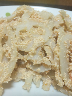 シャキうまぁ~♪れんこんの明太子炒め-レシピのメイン写真