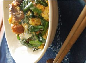味付けなし！さんまの蒲焼とニラの卵とじ♪-レシピのメイン写真