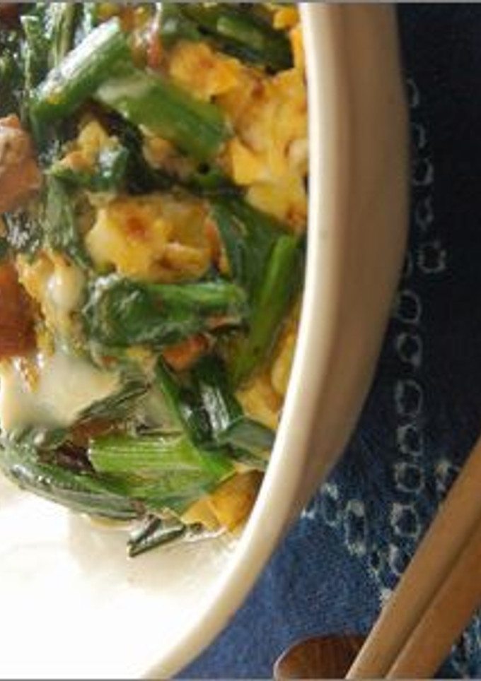味付けなし！さんまの蒲焼とニラの卵とじ♪-レシピのメイン写真
