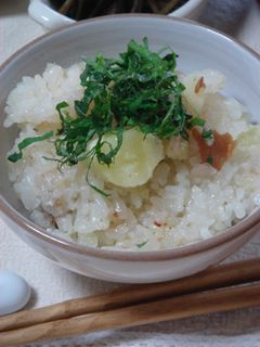 じゃがいも&梅おこわ-レシピのメイン写真