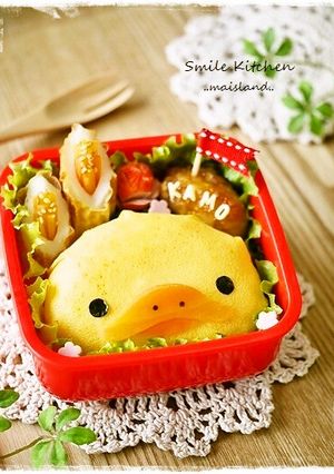 かものはしかも。オムライスかも！キャラ弁-レシピのメイン写真