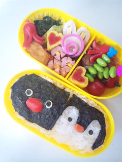 キャラ弁*ピングー&ピンガ のり弁簡単♪-レシピのメイン写真