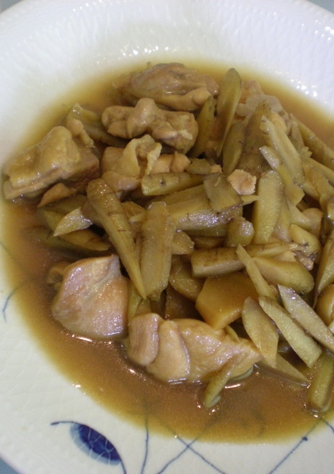 めんつゆで、鶏とごぼうの煮物-レシピのメイン写真