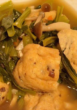 妊婦さん応援！甘くない小松菜の煮物♪-レシピのメイン写真