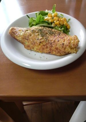男のオムライス　カレーふりかけ編-レシピのメイン写真