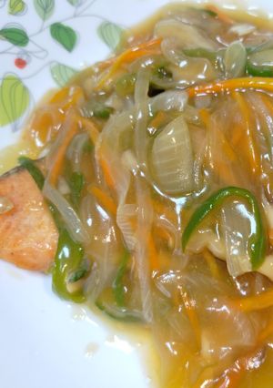 鮭の野菜あんかけのせ-レシピのメイン写真