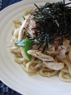 ささみ&ネギの和風焼きうどん♫♬-レシピのメイン写真