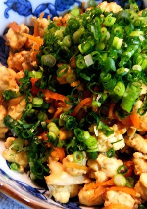 水切り不要♡お肉なしで美味しい炒り豆腐-レシピのメイン写真