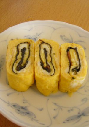 梅のりチーズ卵焼き-レシピのメイン写真