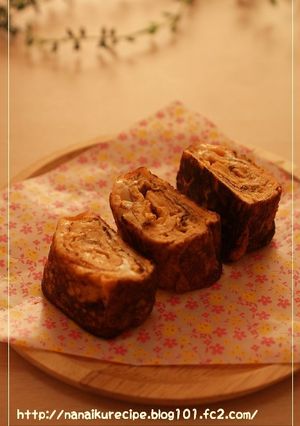 お弁当に♡コチュマヨ風味の玉子焼き-レシピのメイン写真