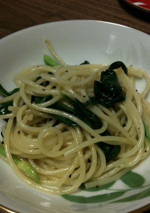 行者にんにくのペペロンチーノ-レシピのメイン写真