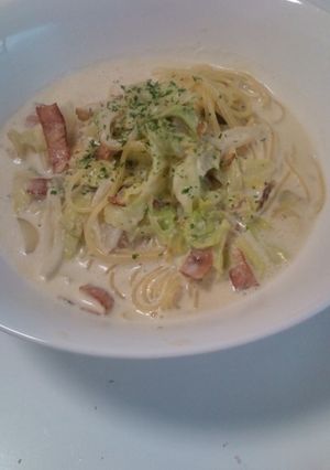 簡単クリームスープスパゲティ-レシピのメイン写真