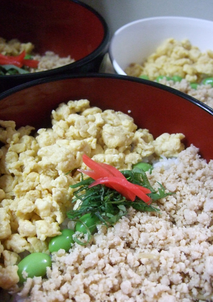 フナ家のとりそぼろ丼✿-レシピのメイン写真