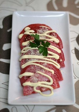 ❀冷やしトマトの粉チーズがけ❀-レシピのメイン写真