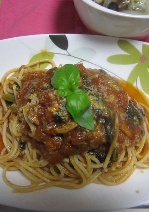 簡単トマトパスタ-レシピのメイン写真