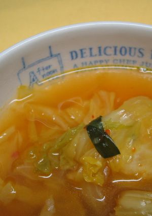 簡単★ぎょうざキムチスープ-レシピのメイン写真