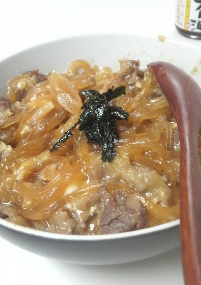 とろとろ☆あんかけ卵とじ牛丼（豚丼）-レシピのメイン写真