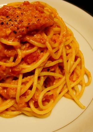 渡り蟹のトマトクリームスパゲティー-レシピのメイン写真