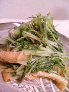 簡単!麺つゆ使用!水菜の煮浸し-レシピのメイン写真