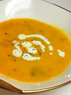 レンジでチンして「皮ごとかぼちゃスープ」-レシピのメイン写真