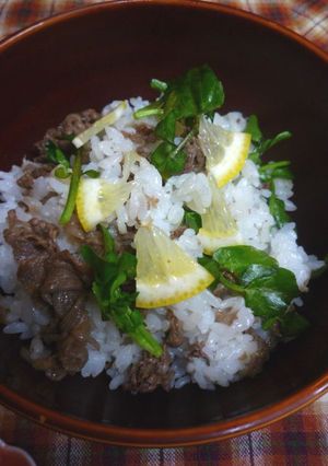レモン香る♪牛肉とクレソンのお寿司-レシピのメイン写真