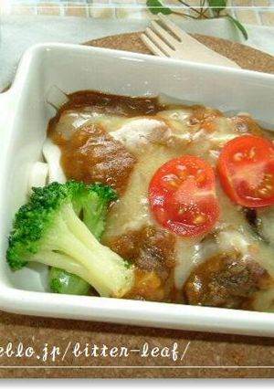 *うどんde焼きチーズカレー*-レシピのメイン写真