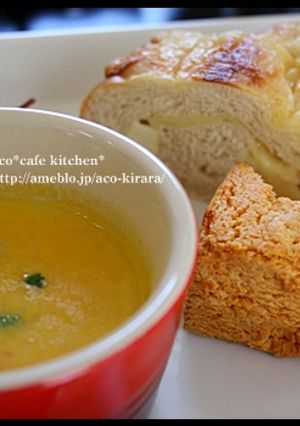 鮮やか♪かぼちゃとにんじんのポタージュ-レシピのメイン写真