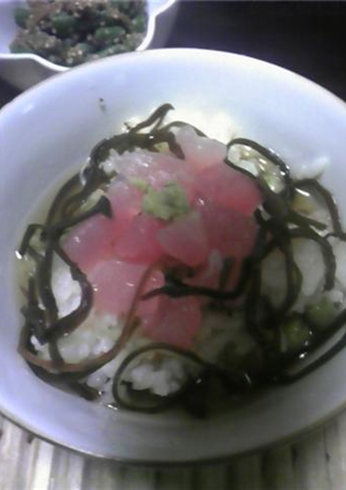 マグロと塩昆布のお茶漬け-レシピのメイン写真