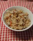 ふじっこ塩こんぶの炊き込みご飯