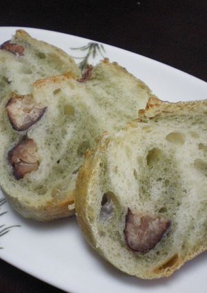 蓬と小豆の「マーブルフランスパン」♪-レシピのメイン写真