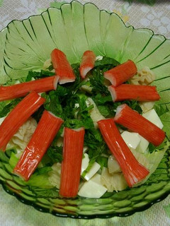 豆腐と貝柱のサラダ-レシピのメイン写真