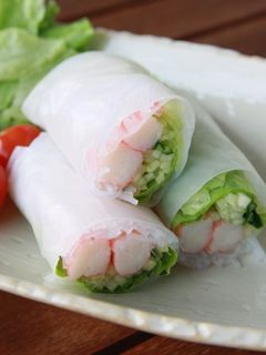 かに風味のサラダ生春巻き-レシピのメイン写真