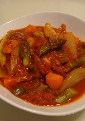 お野菜とお肉のトマト煮込み（母の味）-レシピのメイン写真