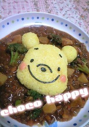 キャラ弁に☆くまのプーさん　おにぎり-レシピのメイン写真