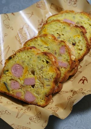 かぼちゃ＆バジルのケークサレ-レシピのメイン写真