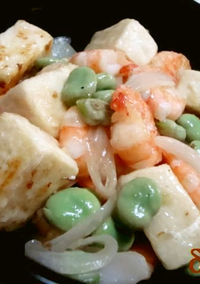 そら豆と海老の炒め物-レシピのメイン写真