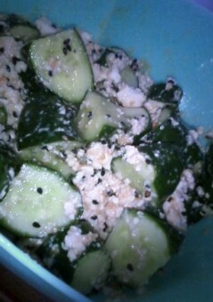 女子大生考案☆ミソきゅうIn豆腐-レシピのメイン写真