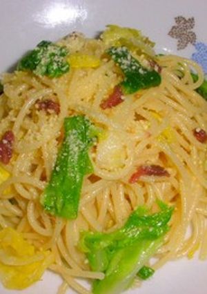 春キャベツとアンチョビのスパゲティ-レシピのメイン写真