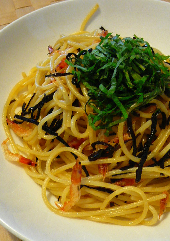 塩こんぶと桜海老の和風パスタ-レシピのメイン写真