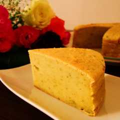 รูปของ 重量級ベイクドさつま芋ケーキ