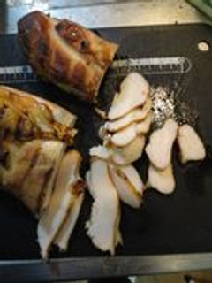 鳥皮と鳥ハムとスモークチキン-レシピのメイン写真