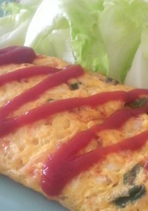 餃子の具でオムレツ!?-レシピのメイン写真
