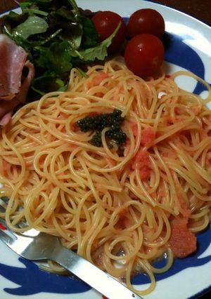 超簡単!明太子パスタ!-レシピのメイン写真