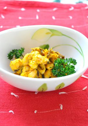 塩昆布で☆南瓜と大豆のうま～い♪サラダ-レシピのメイン写真